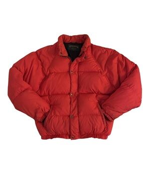 Ahiru Red and Black Puffer Jacket
